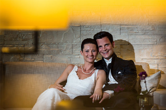 Christa und Jürgen heiraten auf der Burg Schwarzenstein im Rheingau